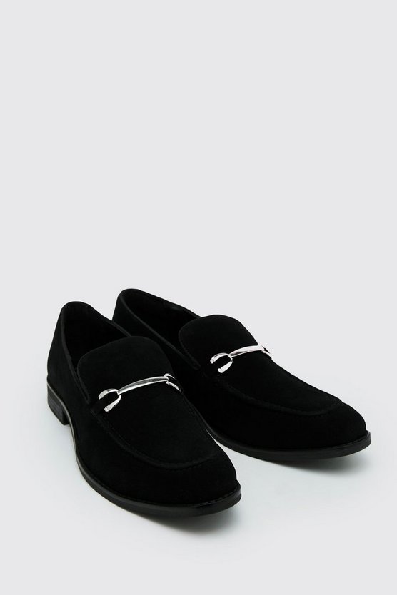 Loafer aus Wildlederimitat