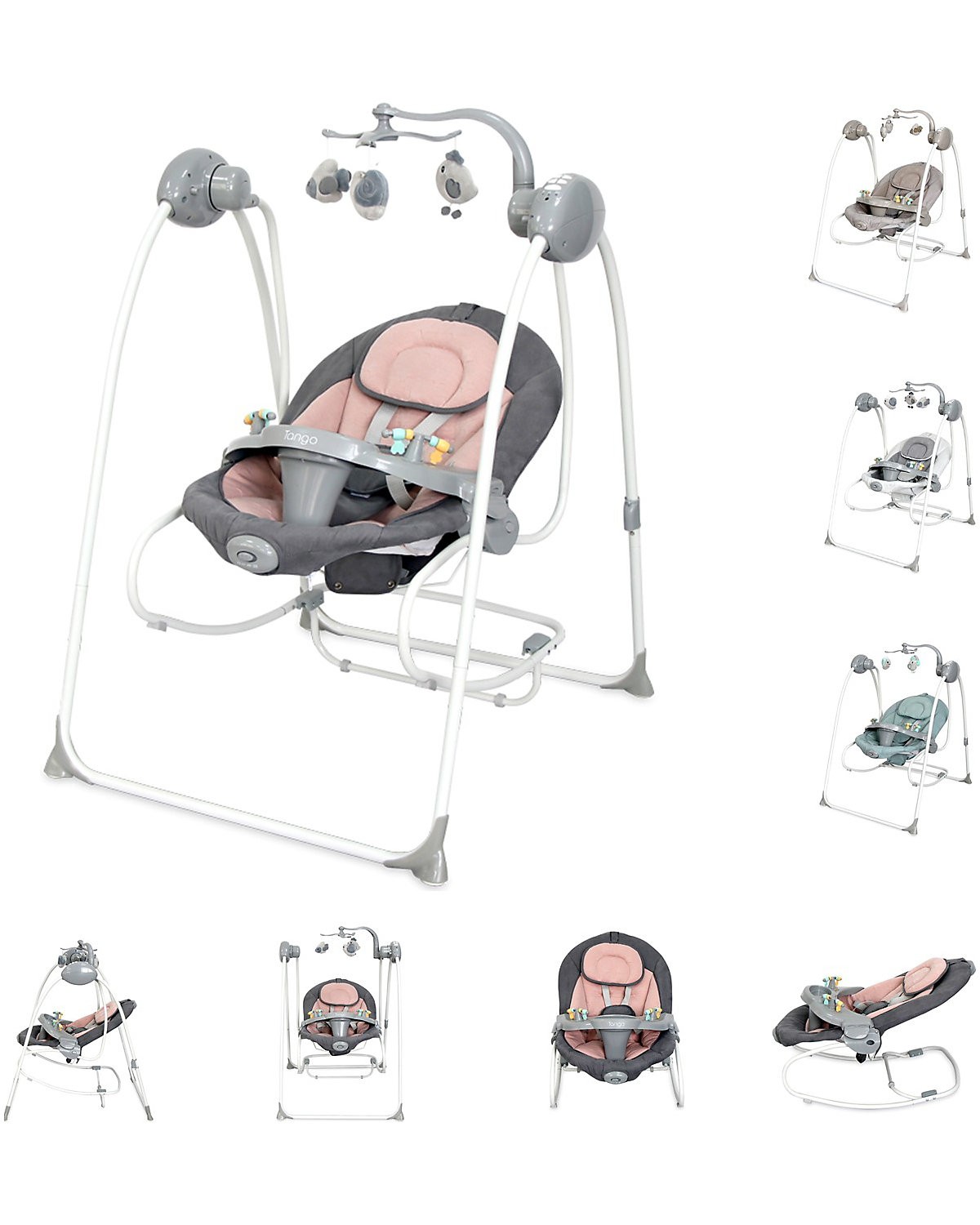 Babywippe Tango 2 in 1, Fernbedienung, MP3, Timer, Mobile Babywippen