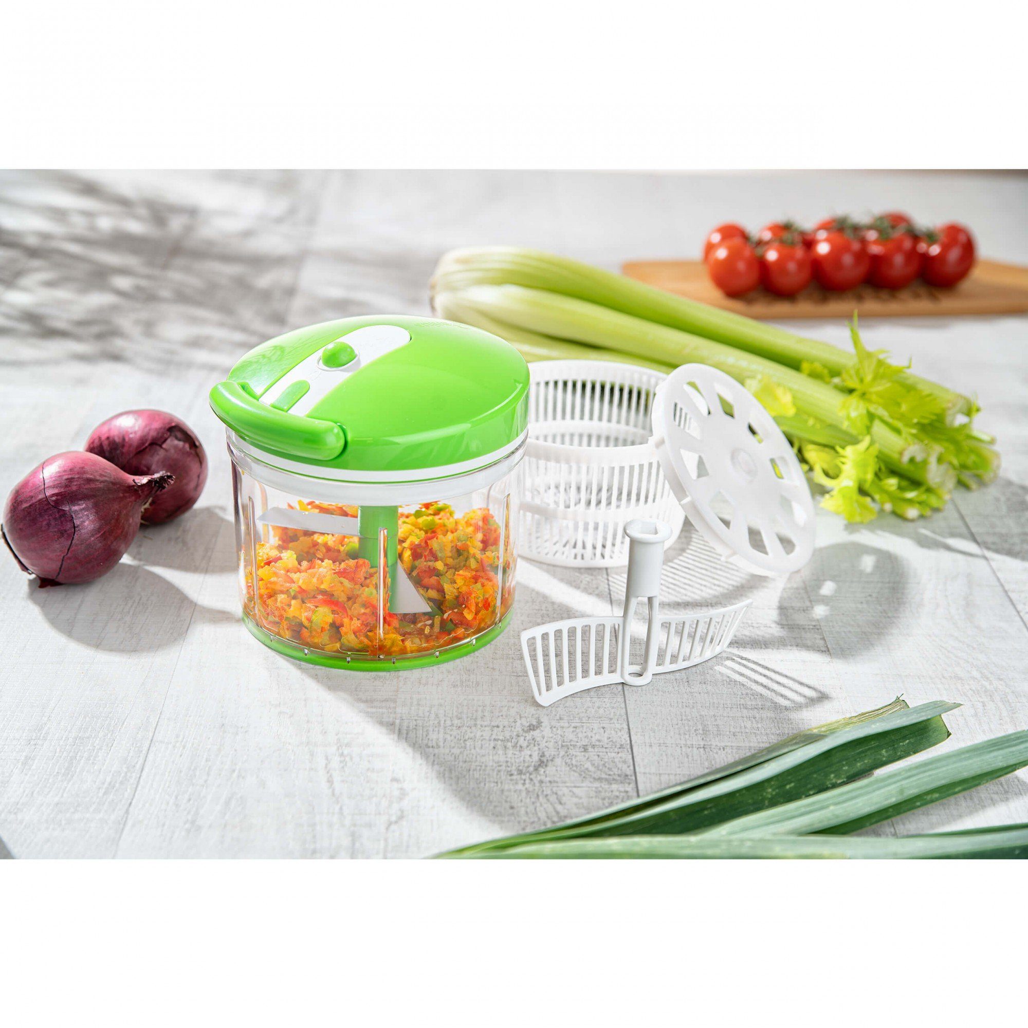 Genius Gemüseschneider Nicer Dicer Twist, inkl. Cerafit Pfannen, Set 12-tlg., hitzebeständig bis 455°C