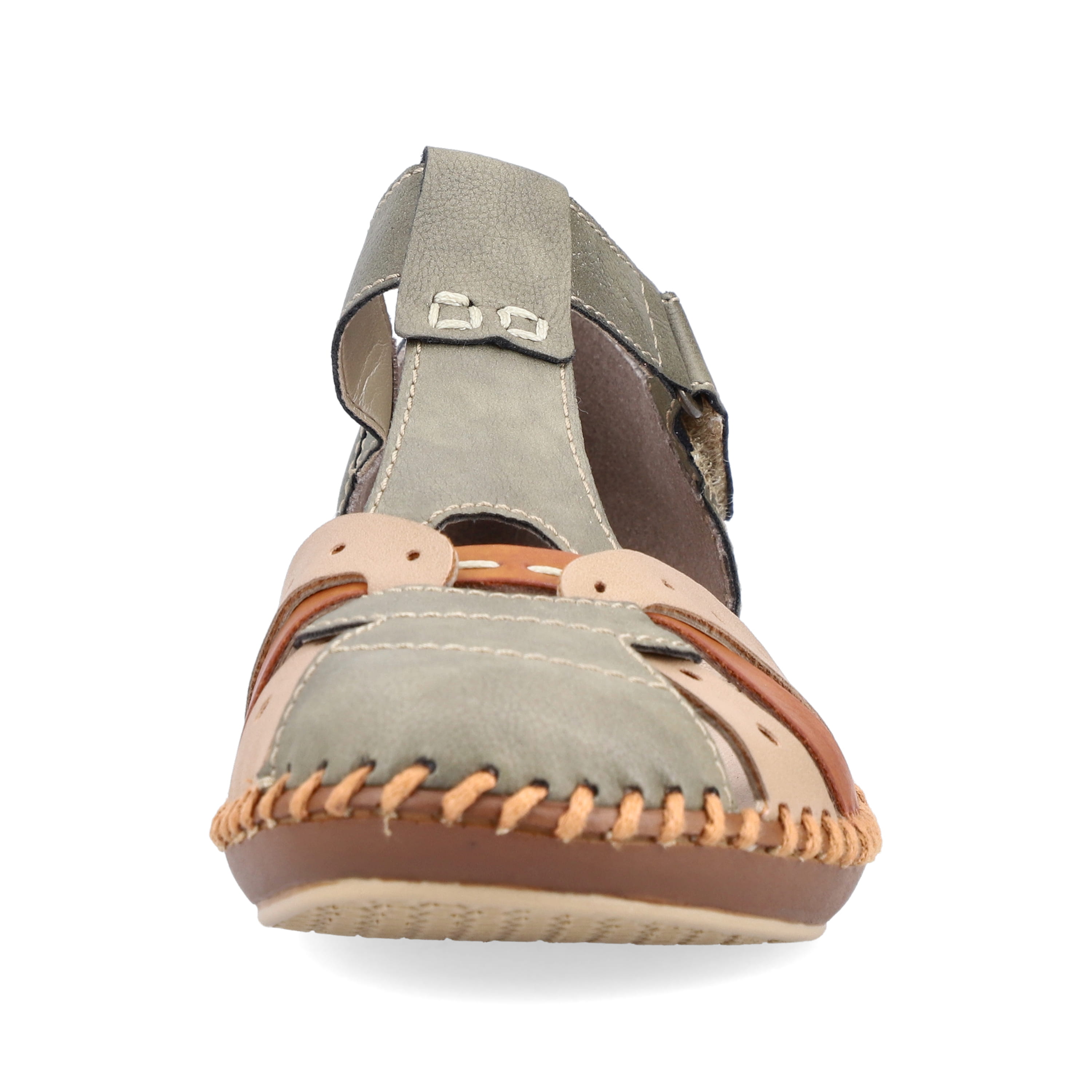 Rieker Damen Riemchensandalen mintgrün-beige