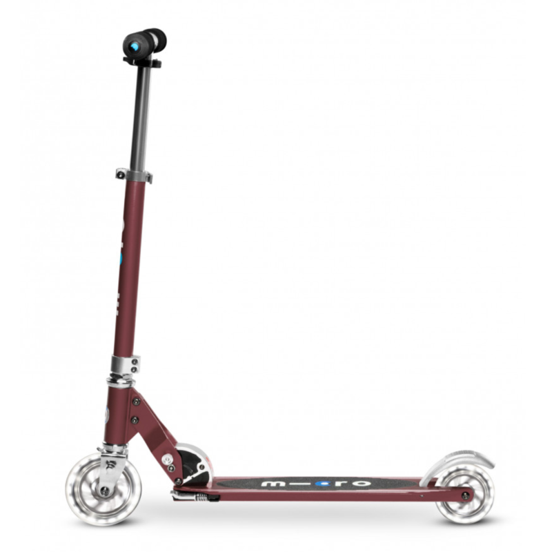 Trottinette 2 roues lumineuses pliable – Micro Sprite LED Rouge Autome