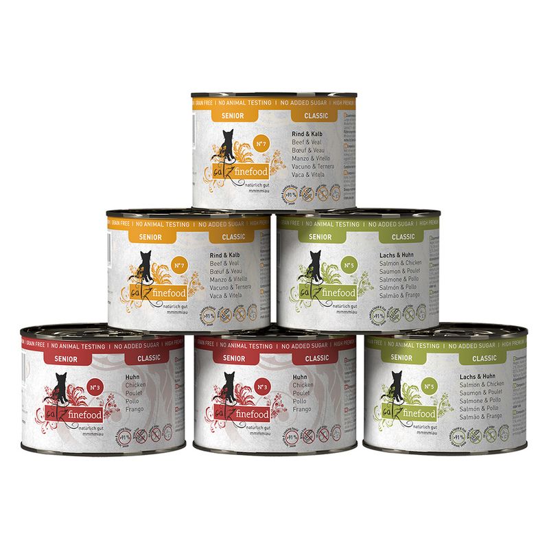 Sparpaket catz finefood Senior 24 x 200 g zu TOP-Preisen | bitiba