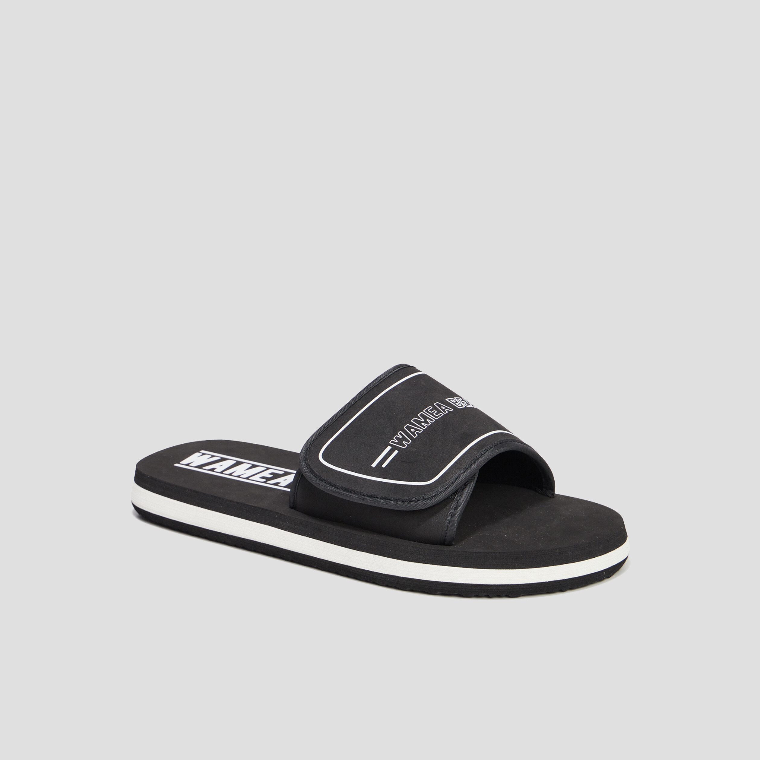 Mules à scratchs Wamea Beach noir homme | La Halle