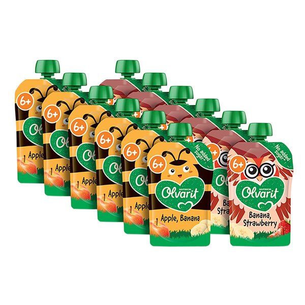 Olvarit 6 M Squeeze Fruit Menu 12 kosov