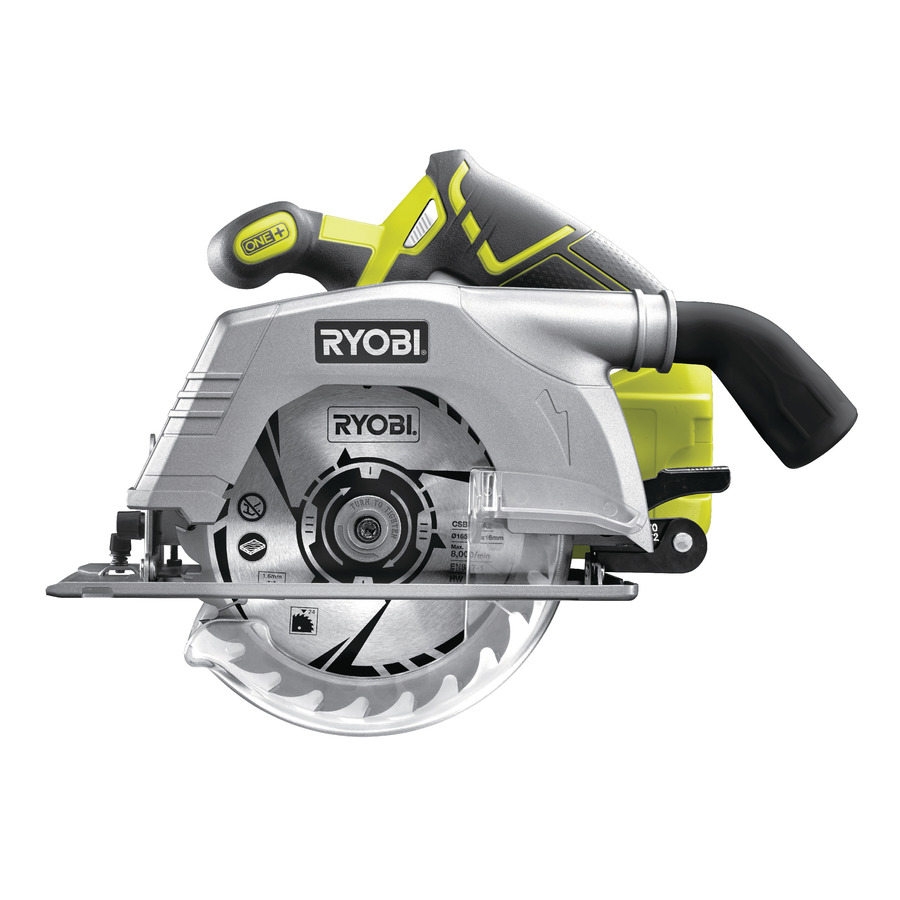 Fierăstrău circular fără fir Ryobi 5133002338 R18CS-0 18 V fără baterii și încărcător