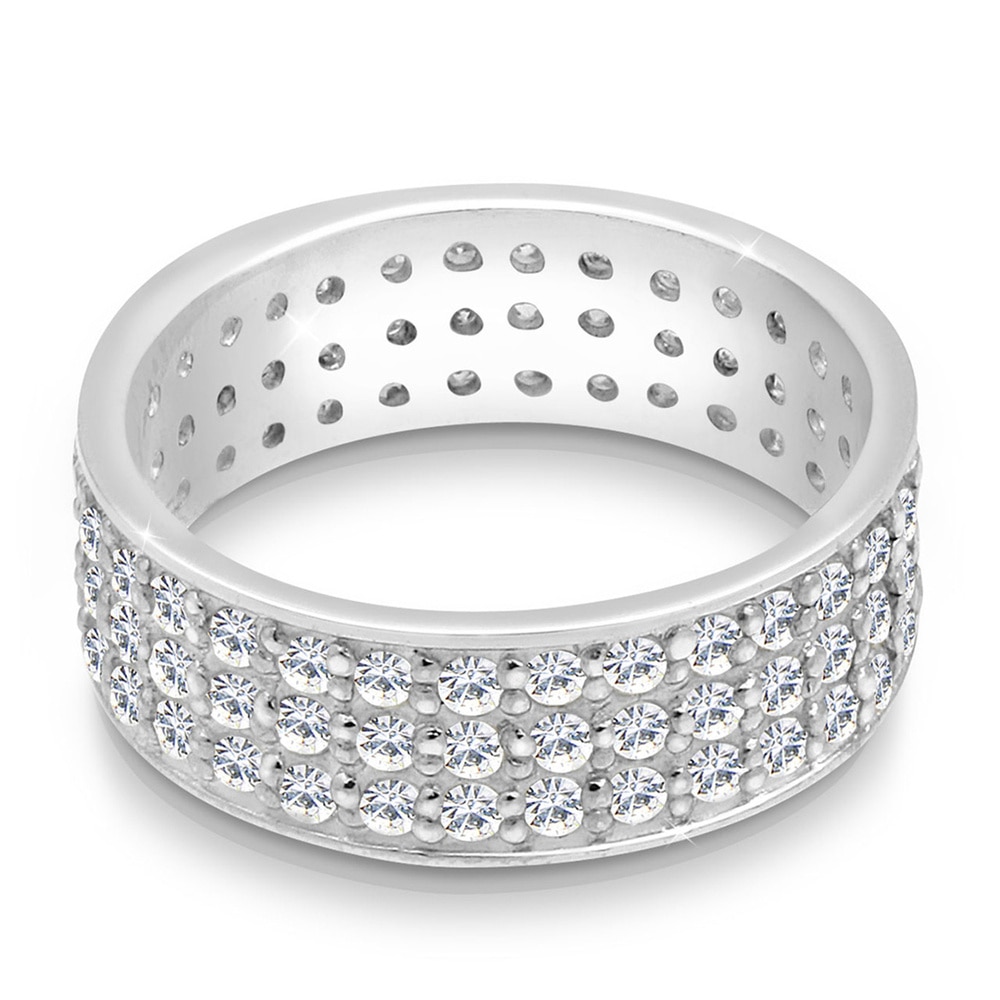 Elli Elli Bague Ring Kristalle 925 Sterling Silber Bague