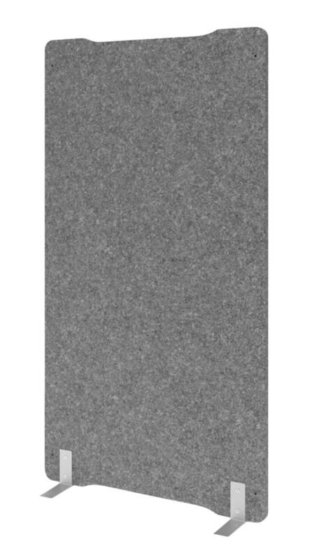 Hammerbacher Akustik Trennwand VASWG1810 Grau 1000 mm x 250 mm x 1800 mm