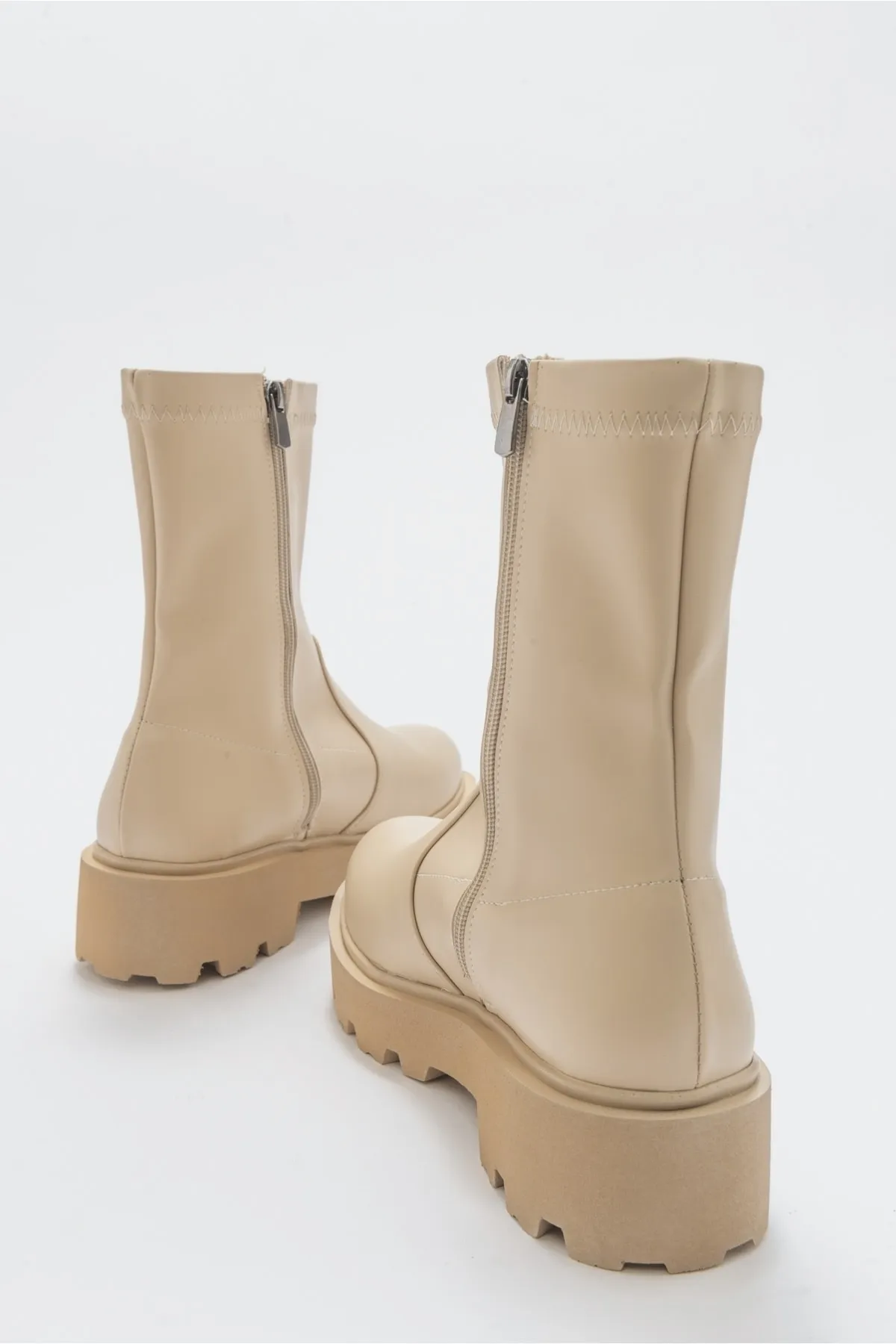 LuviShoes  Rush Beige Damenstiefel