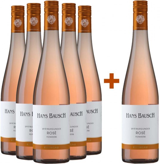 5+1 Paket Rheingau Spätburgunder Rosé feinherb - Weingut Hans Bausch