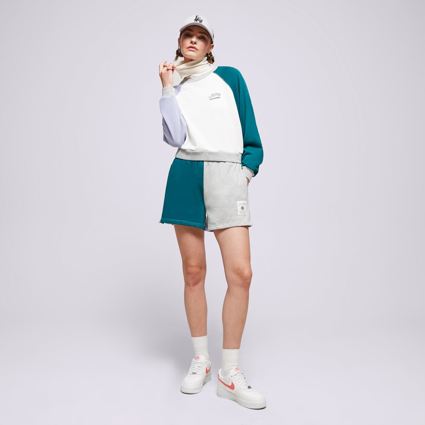 LEVI'S SHORTS GRAPHIC COURT SWEATSHORT Multicolor