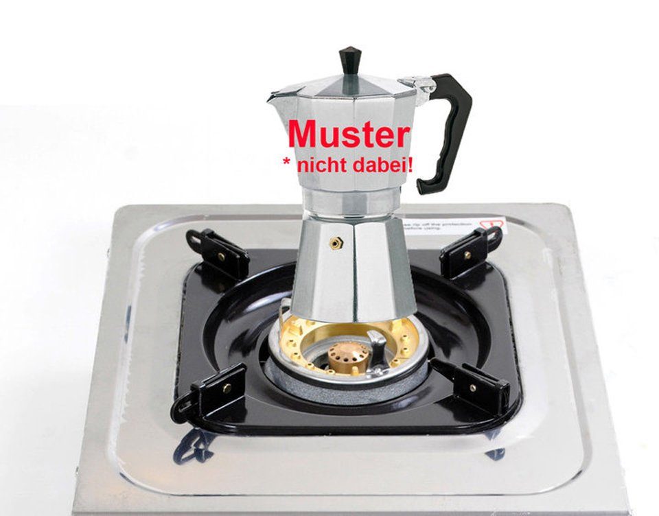 NJ The right choice Gaskocher NGB-400, (Gas Camping mit Zubehör), NGB-400 Edelstahl Gaskocher 4 flammig Campingkocher 12KW Gasherd