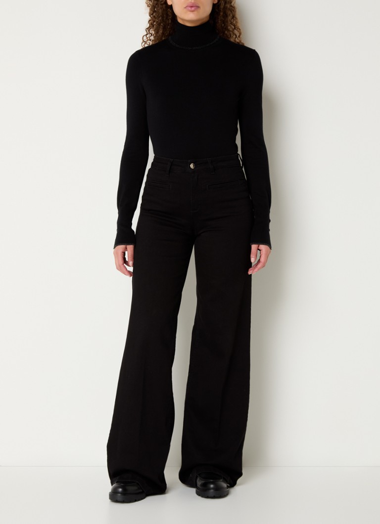 Bruuns Bazaar Cathrin fine knitted sweater with turtleneck and lurex