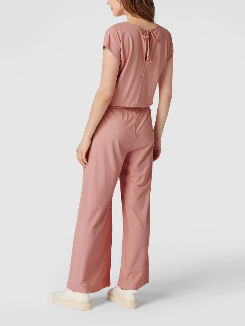 Jumpsuit mit angeschnittenen Ärmeln in hellrosa