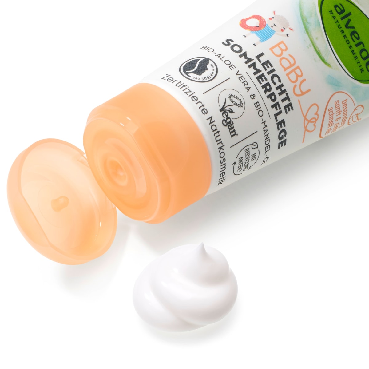 Leichte Sommerpflege Bio-Aloe Vera & Bio-Mandelöl, 50 ml