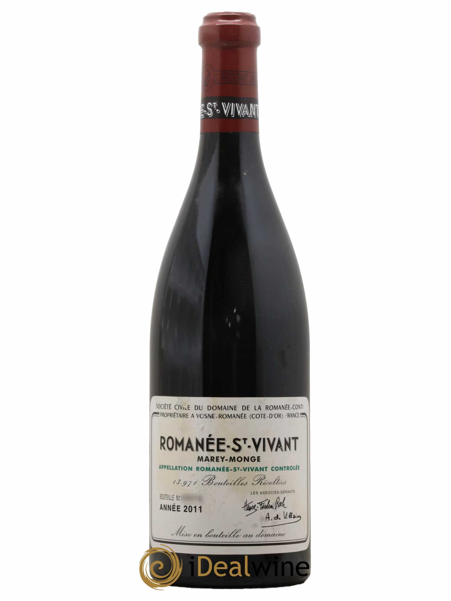 Romanée-Saint-Vivant Grand Cru Domaine de la Romanée-Conti  2011 - Lot de 1 Bouteille