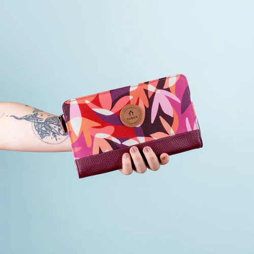 Large wallet Montreuil burgundy