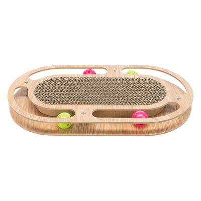 Trixie Kratzpappe mit Holzrahmen, oval