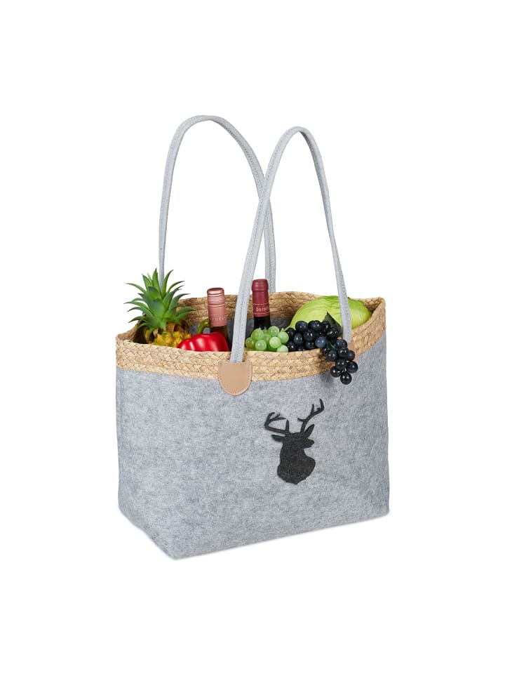 relaxdays Filztasche 