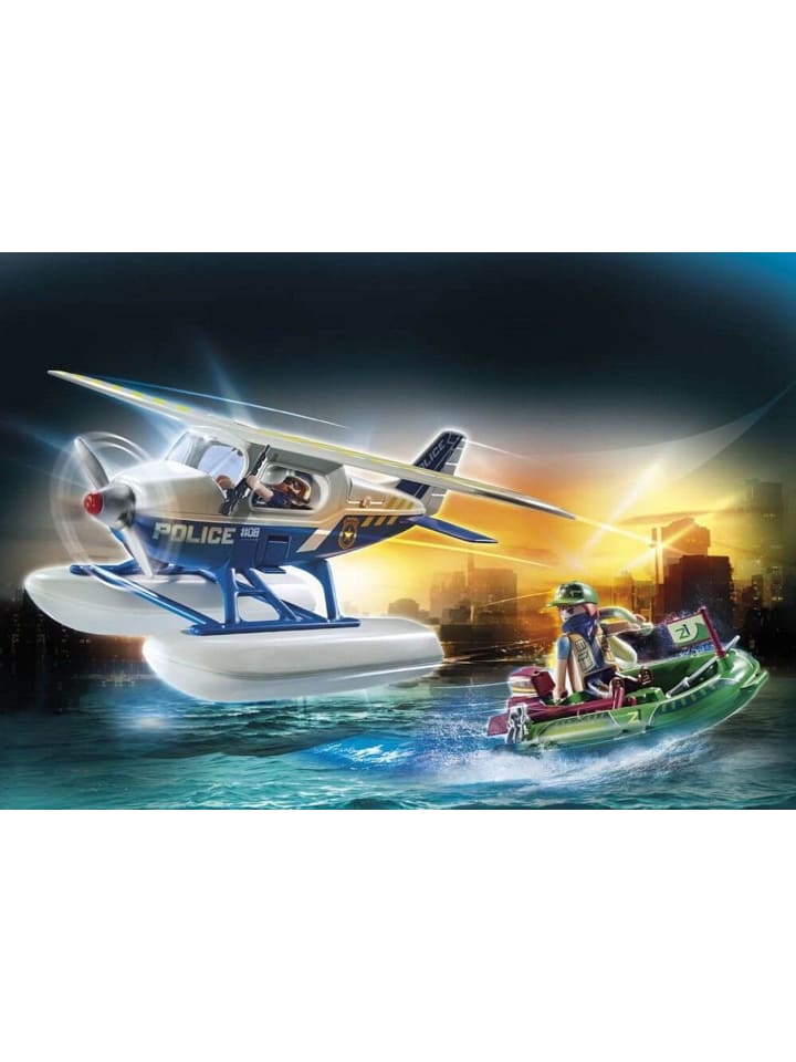 Playmobil Polizei-Wasserflugzeug: Schmuggler-Verfolgung in Mehrfarbig ab 5 Jahre günstig kaufen onesize