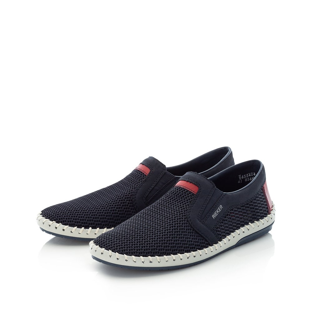 Rieker Herren Slipper schieferblau