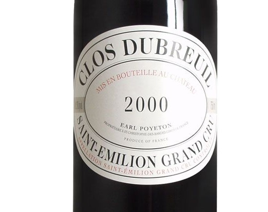 Clos Dubreuil 2000 Bordeaux Saint-Emilion Grand Cru