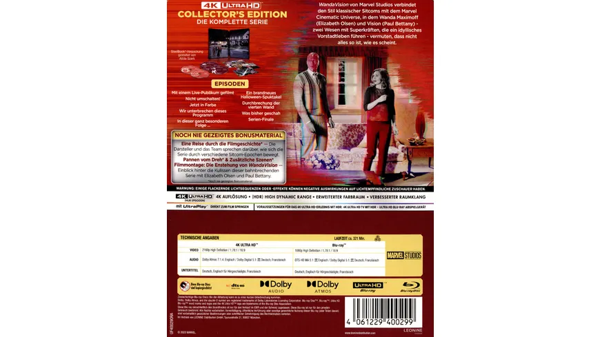 WandaVision - Limited Edition  (2 4K Ultra HD)  (+ 2 Blu-ray)  [4 BRs]