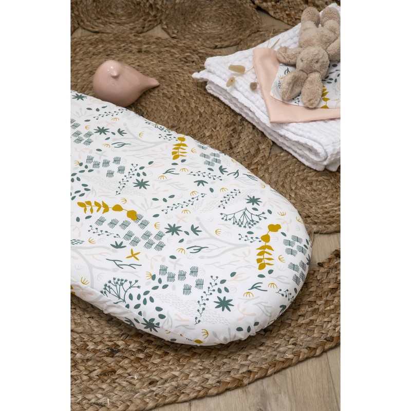 Drap housse Coton Bio pour landau Yukari