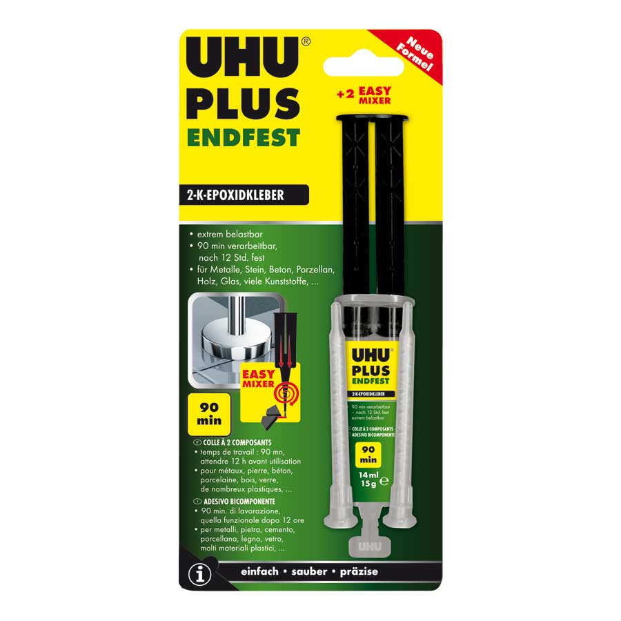UHU plus endfest 2-Komponenten-Epoxidharzkleber 15 g - ATU