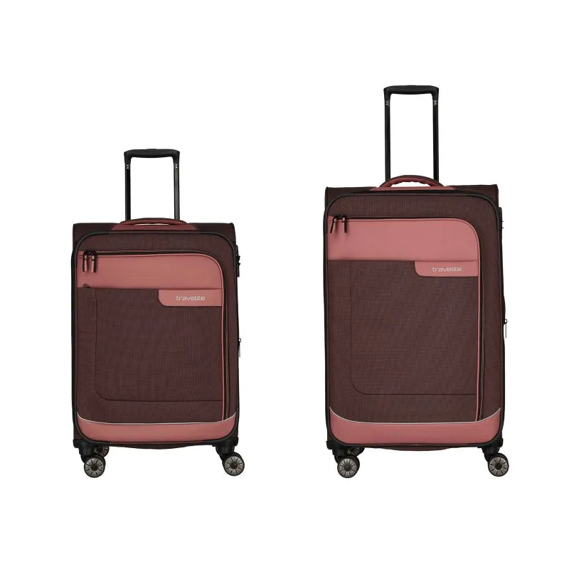 Travelite VIIA Kofferset 4 Rollen Größe L\/M - Frühlingsrose