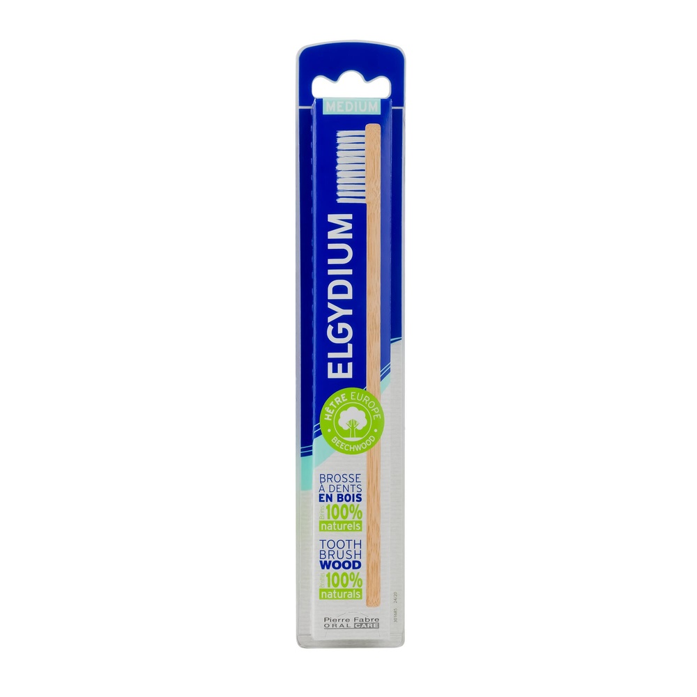 Oral Care ELGYDIUM Brosse à dents Bois Eco conçuesouple Brosse à dents