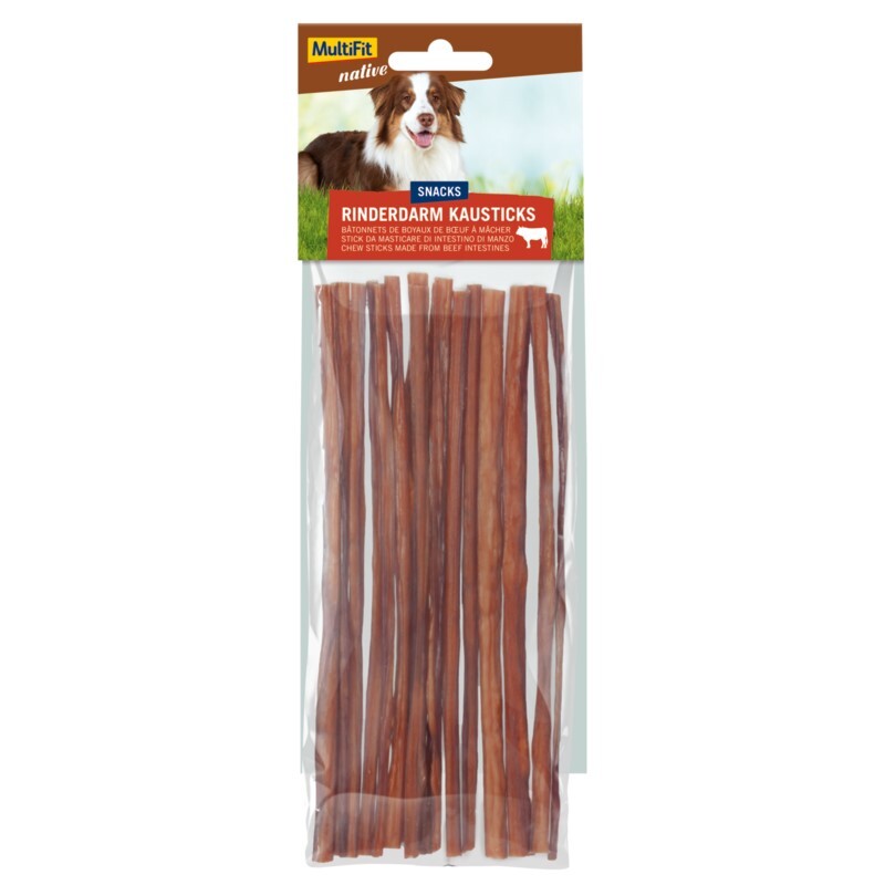 MultiFit Snacks MultiFit native Rinderdarm Kausticks 60g