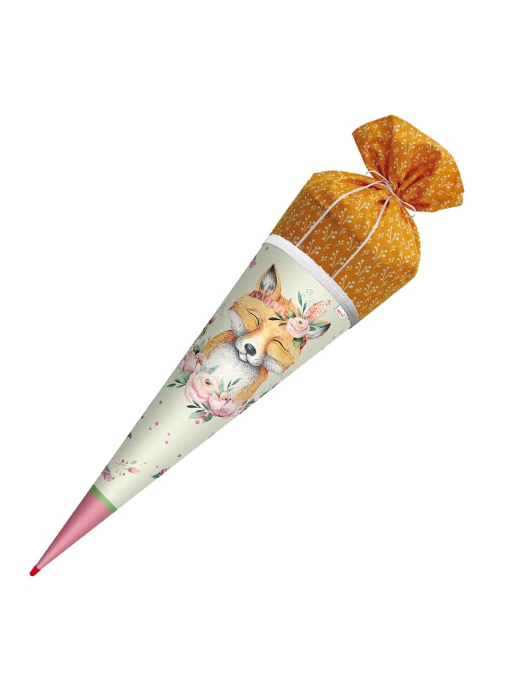 ROTH Schultüte Lieblingsstück Fuchs 70 cm, Stoffverschluss in Orange günstig kaufen onesize