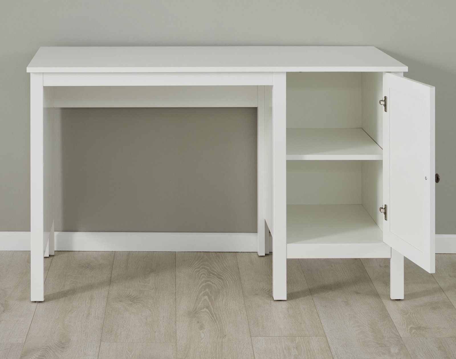 trendteam Jugendzimmer-Set Ole, (Komplett-Set, 4-St., mit XXL-Kleiderschrank, Schreibtisch, Bett und Nachttisch), in weiß, Landhaus modern