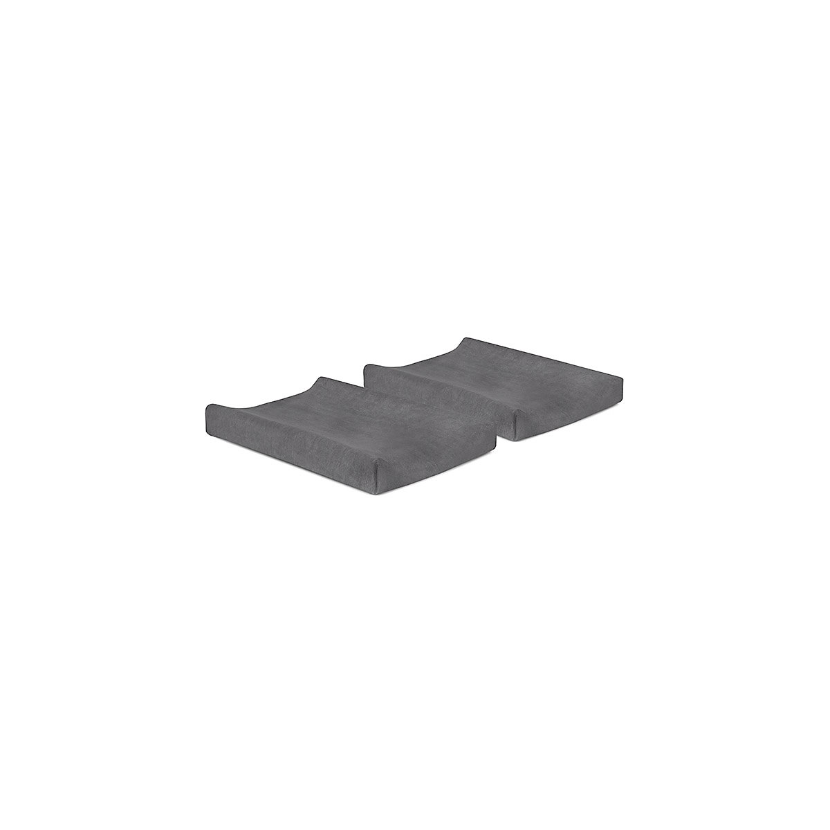 Bezug für Wickelauflage, 50 x 70 cm, Storm grey 2er Set