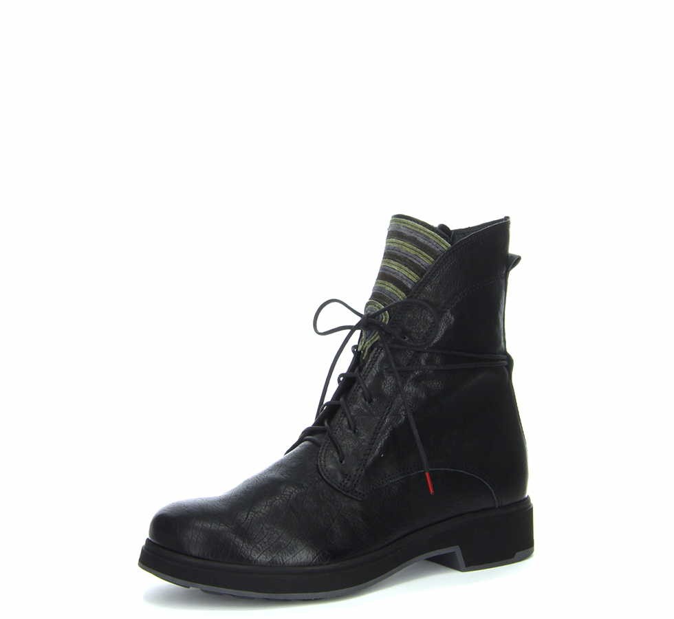 THINK Schnür-Stiefeletten schwarz Comoda