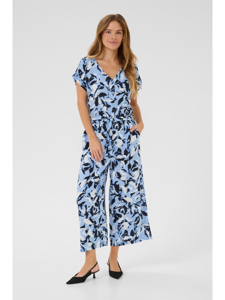 Kaffe Overall KAmira in Blue Flower Print günstig kaufen