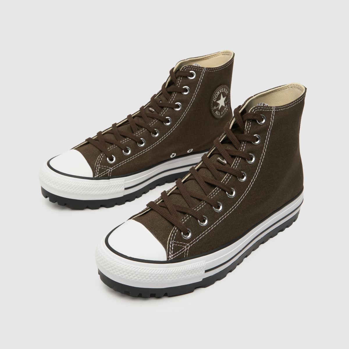 Converse – All Star – Hi City Trek – Mörkbruna sneakers