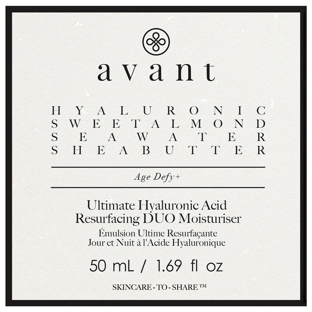 Avant Skincare Emulsion Ultime Resurfaçante Jour et Nuit à l'Acide Hyaluronique Hydratants et Mists