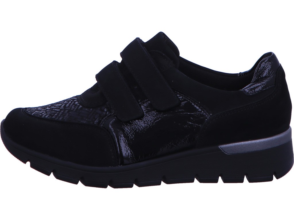WALDLÄUFER Klassische Slipper schwarz Slipper Freizeitschuh Damen Schwarz Klet