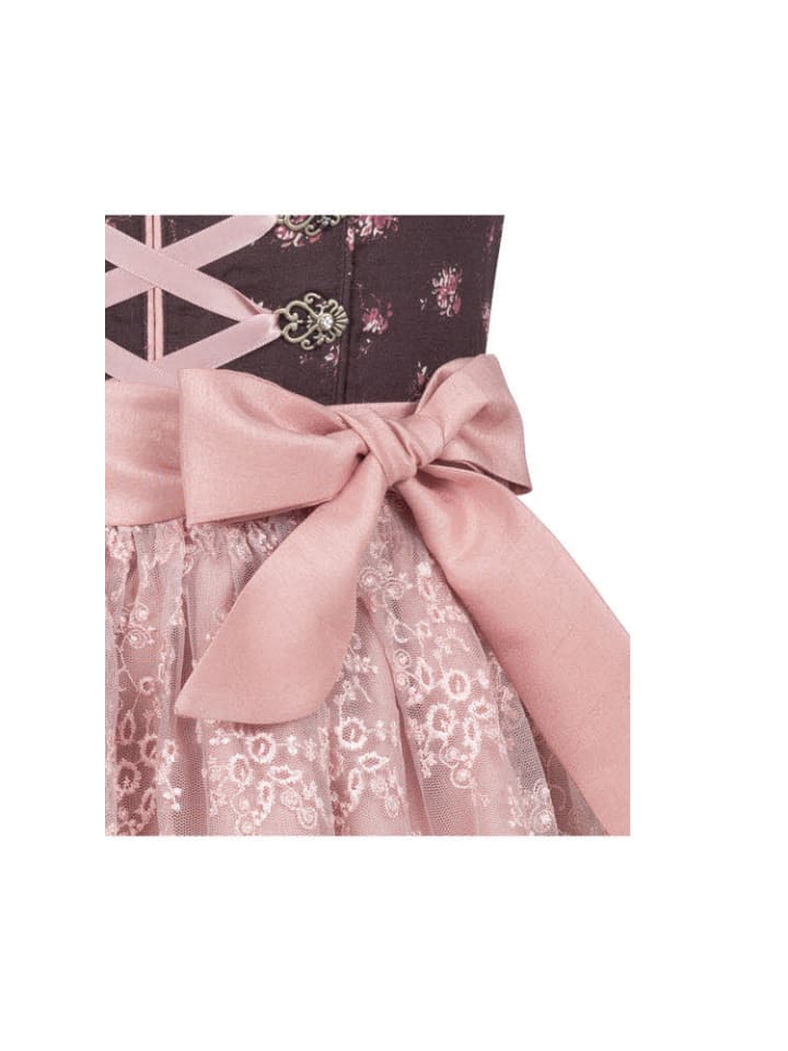Nübler Kinderdirndl 3-teilig Rosalie in Bordeaux günstig kaufen