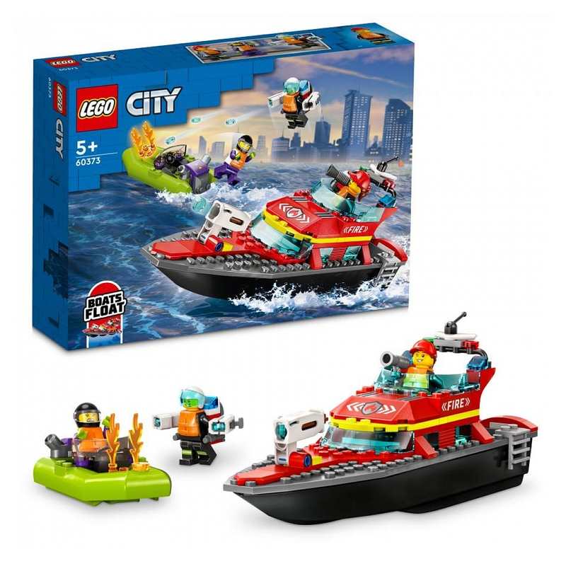 60373 Le bateau de sauvetage des pompiers LEGO City
