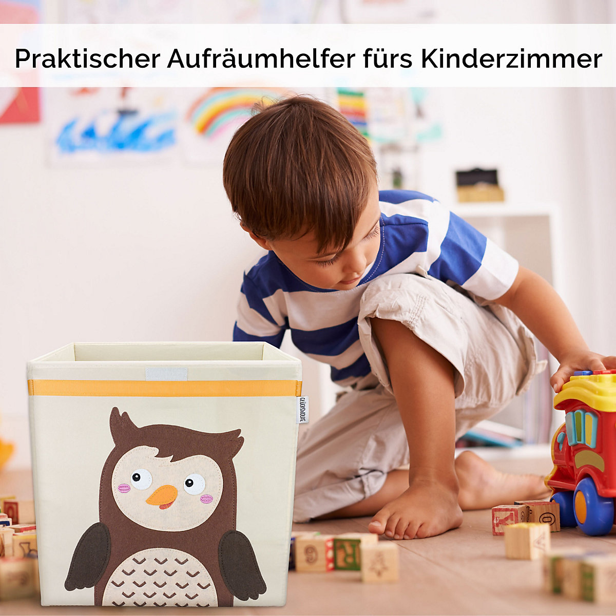 Aufbewahrungsboxen - 15 Motive I Spielzeugkiste mit Deckel I Boxen zur Aufbewahrung im Kallax Regal I Kinderzimmer Deko