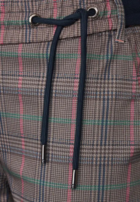 CECIL Karierte Casual Fit Hose