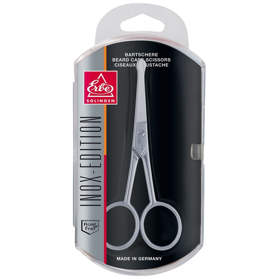 Bart- & Nasenhaar-Schere INOX-Edition. 10.5 cm