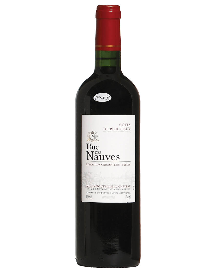 Côtes de Bordeaux AOC Rouge Duc des Nauves 2021 Château Le Puy 0,75 ℓ