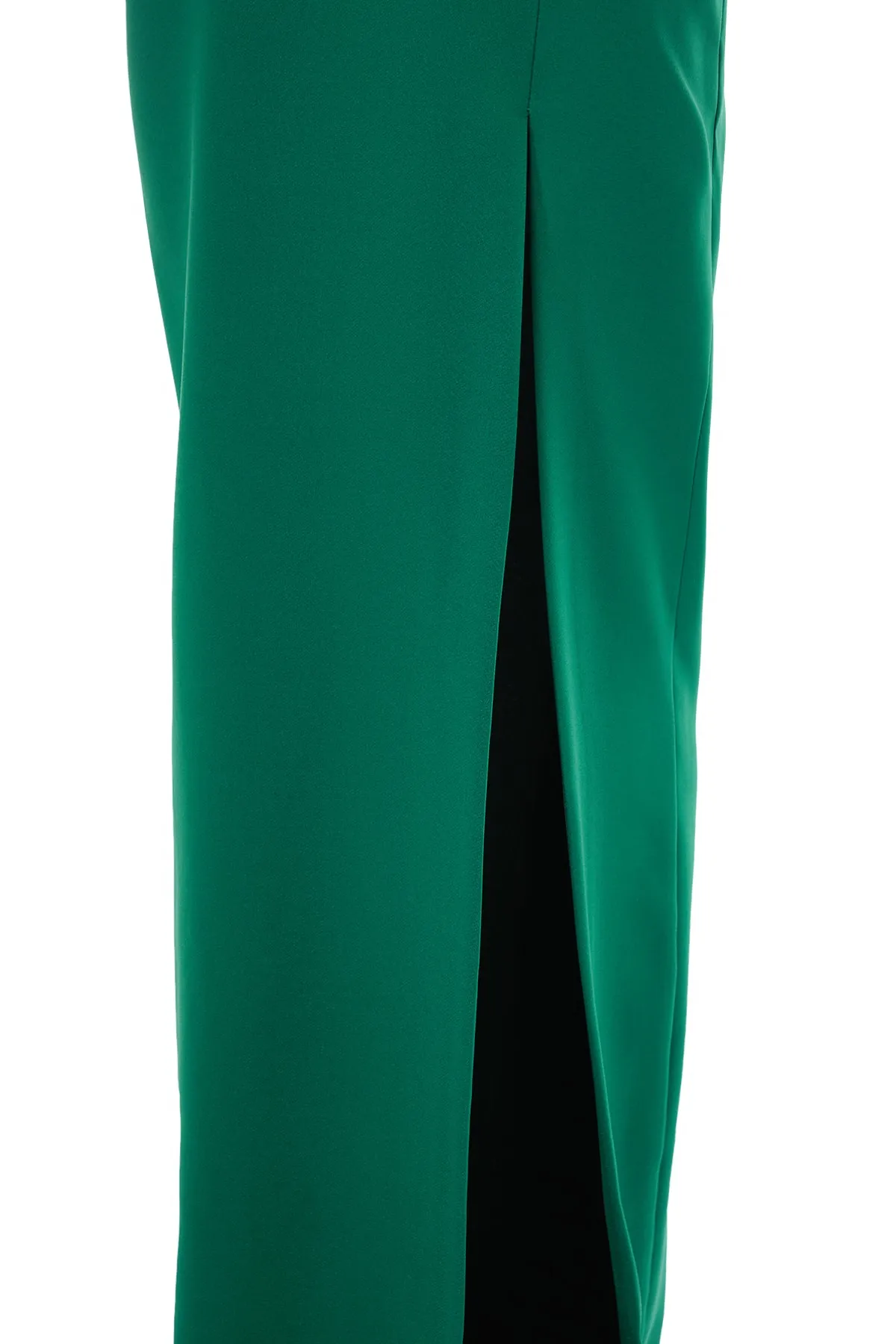 Trendyol Collection  Smaragdgrünes langes Abendkleid mit Kragendetail TPRSS20AE0295