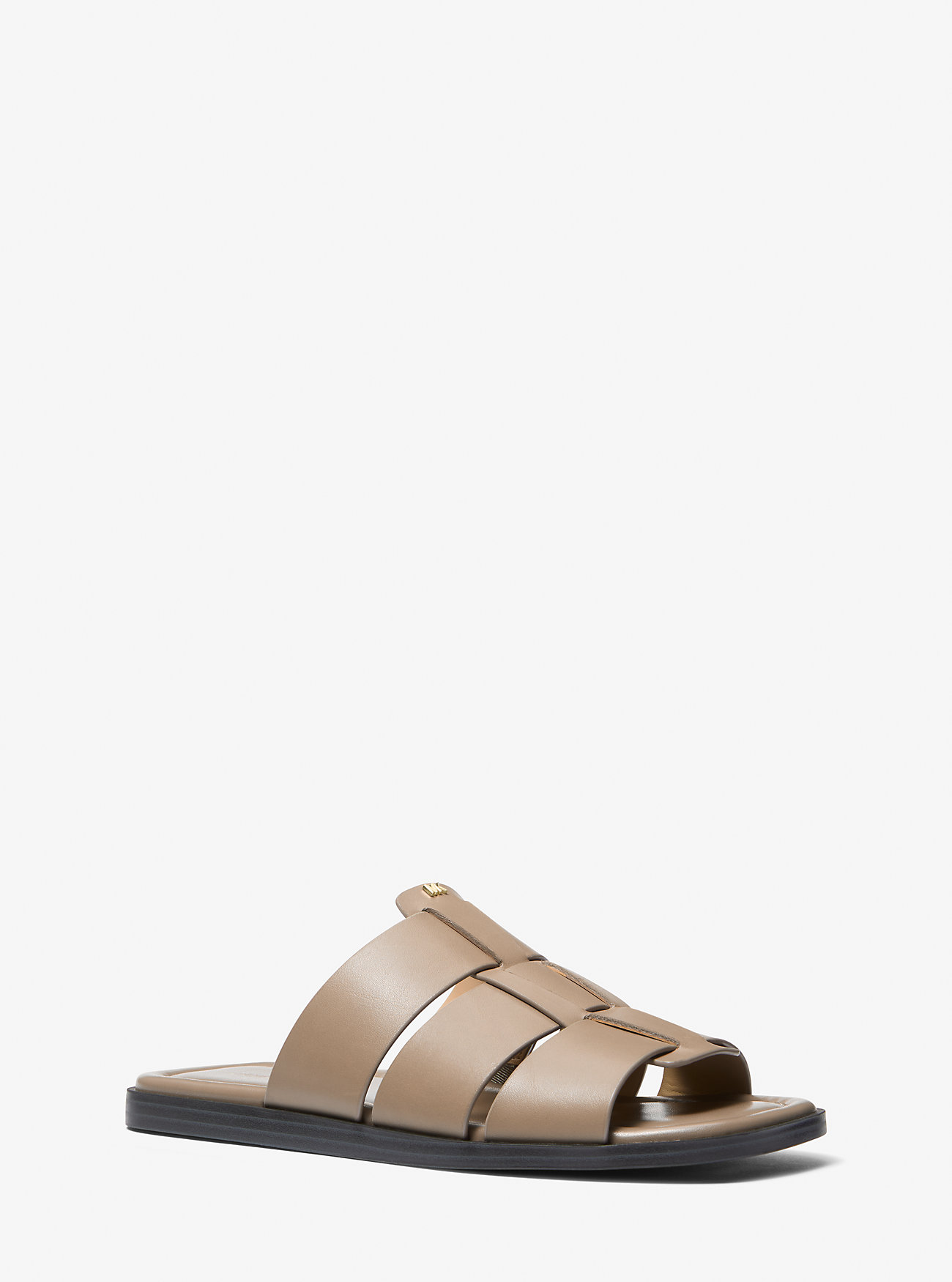 Sandały Indy Leather Slide - BIRCH