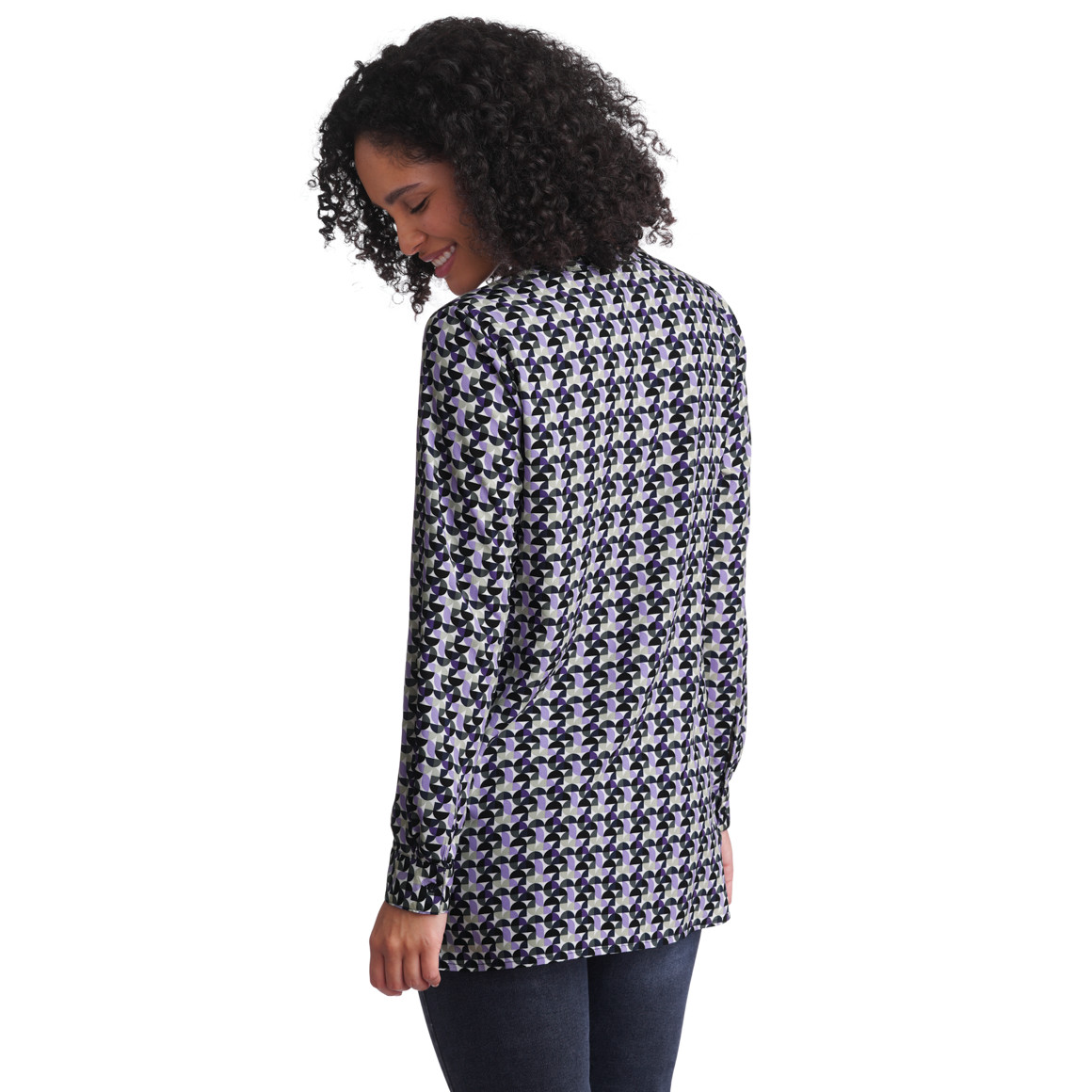 Damen Bluse mit Allover-Muster
