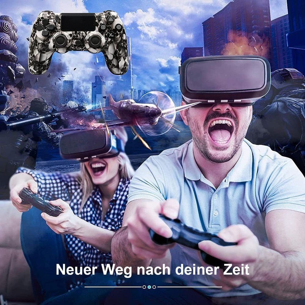 KINSI Gamepad, Game Controller, Wireless, Bluetooth, für PS4 PlayStation 4-Controller