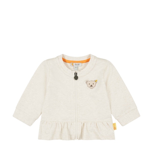 Sweatjacke, beige für Mädchen